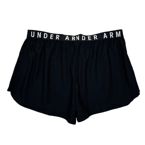 Under Armour Shorts Women's Size XL Black Loose Fit HeatGear Running Athletic - Picture 5 of 6